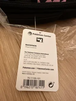 Pokemon Center Excel EUIC 2026 London Exclusive Mega Evolutions BACKPACK *NEW* - Image 2