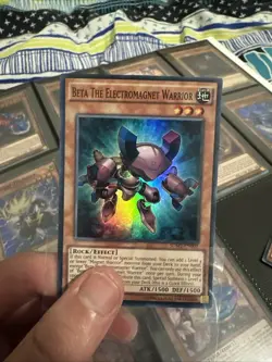 Yugioh Beta The Electromagnet Warrior Super Rare SDMY - Image 2