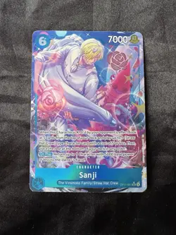 Bandai Sanji OP11-051 A Fist of Divine Speed SR Alt Art Foil One Piece Card - Image 1