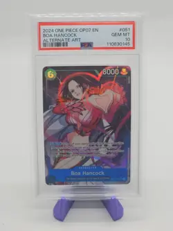 PSA 10 Boa Hancock (Parallel) OP07-051 One Piece 500 Years in the Future ENGLISH - Image 1