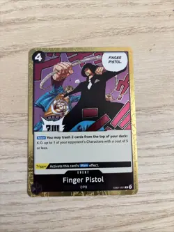 EB01-051 - Finger Pistol - Foil English NM One Piece TCG Card Game - Image 1