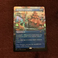 Retreat to Coralhelm (Borderless) Secret Lair Foil 407 NM+ Unplayed MTG Card - Image 1