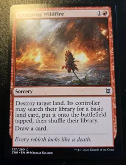 Cleansing Wildfire 137/280 Common Zendikar Rising Magic: The Gathering - Image 1