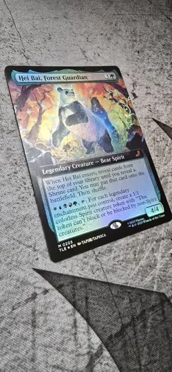 Hei Bai, Forest Guardian - Foil - Extended Art Avatar MTG #205 - Image 2