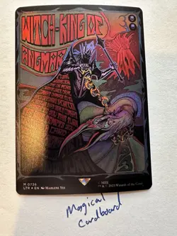 Lord of the Rings Witch-King of Angmar Borderless Poster Foil MTG LOTR - Image 1