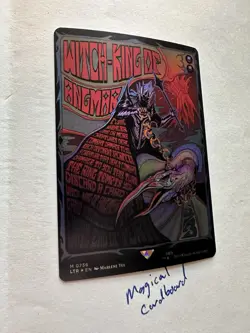 Lord of the Rings Witch-King of Angmar Borderless Poster Foil MTG LOTR - Image 3