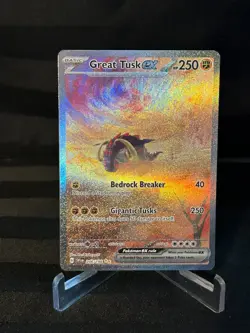 Pokemon TCG Great Tusk EX #246/198 Special Illustration Scarlet and Violet Base - Image 1