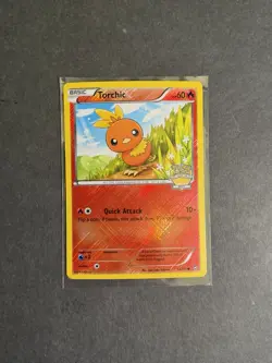 Torchic 12/111 City Championships Crosshatch Holo Promo Pokemon Card XY PTCG - Image 1