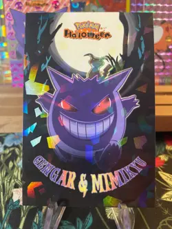 Non-TCG Gengar Mimikyu Holo Halloween Card Database Pokemon 2025 Peru - Image 1