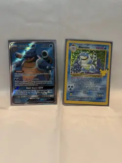 Pokemon Blastoise GX & Base Set Holo Foil Cards Lot English - GX, Stage 2 - Image 1