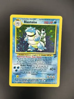 Pokemon TCG - Blastoise MP Holo 2/130 | Base Set 2 - Image 1