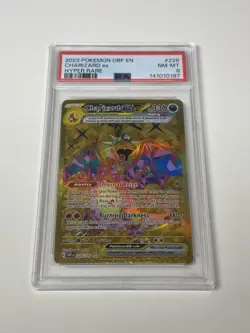 PSA 8 Charizard ex 228/197 Gold Hyper Rare SV03 Obsidian Flames Pokemon Card TCG - Image 1