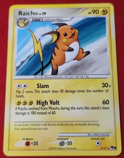 Pokemon TCG Raichu Lv. 39 - 3/17 Rare Pop Series Promos 9 VLP/NM Card - Image 1