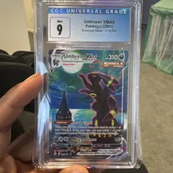 Umbreon (Moonbreon) VMAX Alt Art 215/203 Evolving Skies CGC 9 Pokemon TCG - Image 1