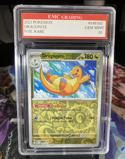 DRAGONITE #149/165 RARE FOIL Pokemon 2023 Card GRADED 10 MINT TCG CCG - Image 1