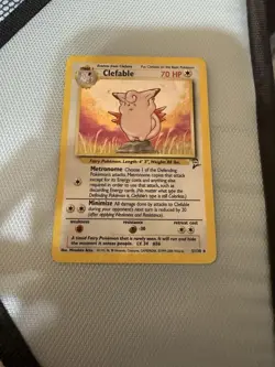 Clefable 005/130 Base Set 2 Holo Pokemon MP Condition - Image 1