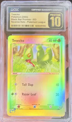 Treecko Pokemon (2003) Black Star Promos - 003 Reverse Holo - CGC 10 - Image 1