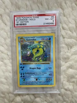 FIRST EDITION GYARADOS HOLO RARE 6/102 BASE SET ORIGINAL 1999 POKEMON CARD - Image 1