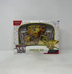 Pokemon TCG Scarlet & Violet 151 Factory Sealed Zapdos Ex Collection Box - Image 1