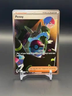 Pokemon TCG Penny 239/091 Pokemon Paldean Fates Special Illustration Rare NM - Image 1