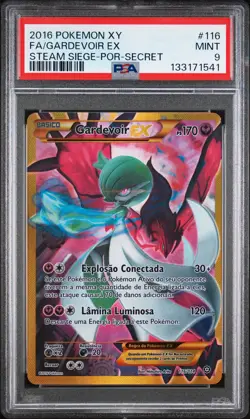2016 POKEMON XY STEAM SIEGE PORTUGUESE-SECRET #116 FULL ART/GARDEVOIR EX PSA 9 - Image 1