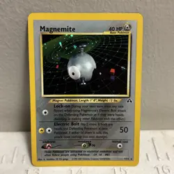 Magnemite 7/75 Neo Discovery 2001 Holo Rare WOTC Pokemon Card TCG LP-HP - Image 1