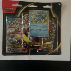 Pokemon TCG Mega Evolution Base Set 3-Pack Blister Golduck Sealed New - Image 1