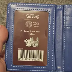 Pokemon Natural History Museum Eevee evolutions Travel Pass Holder Card Wallet - Image 4