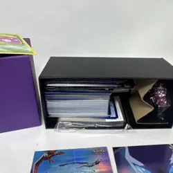 Huge Pokemon Card Lot Holo + ETB Box + Pins Discs Vintage TCG - Image 2