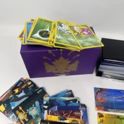 Huge Pokemon Card Lot Holo + ETB Box + Pins Discs Vintage TCG - Image 3