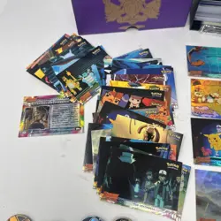 Huge Pokemon Card Lot Holo + ETB Box + Pins Discs Vintage TCG - Image 4
