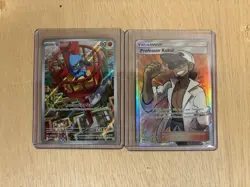 Pokemon Card Lot Of 2 - Riolu And Professor Kukui - Image 1