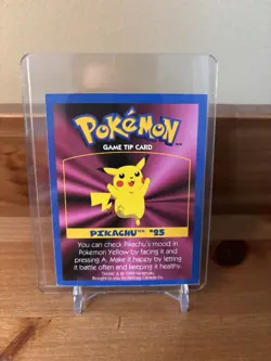 1999 Nintendo Kellogg Canada - Pokemon Game Tip Card - Pikachu (25) - Image 1