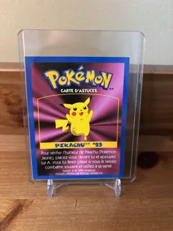 1999 Nintendo Kellogg Canada - Pokemon Game Tip Card - Pikachu (25) - Image 2