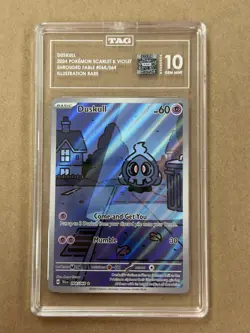 2024 SV Shrouded Fable Duskull 068/064 IR ENGLISH POKEMON TAG GEM MINT 10 - Image 1