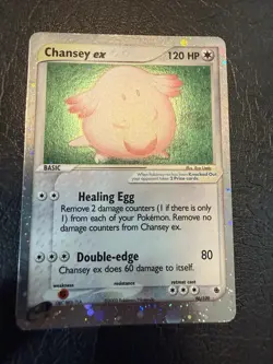 Pokemon TCG Chansey EX Holo Card 96/109 Ruby and Sapphire LP+ - Image 1