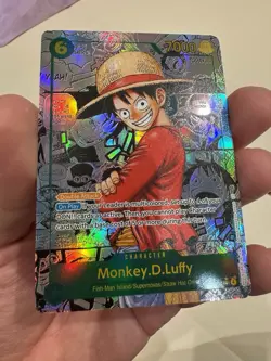 One Piece CCG Monkey.D.Luffy Op13-118 Manga English Sec Proxy Custom Card - Image 3