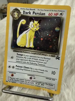 Pokemon TCG Dark Persian Promo 1999-2000 #17 Rare Holo Card Black Promo Star NM - Image 4