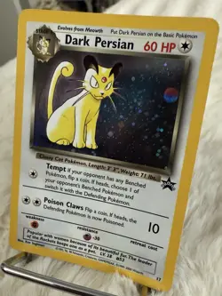 Pokemon TCG Dark Persian Promo 1999-2000 #17 Rare Holo Card Black Promo Star NM - Image 5
