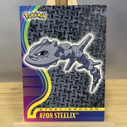 STEELIX TV Animation Edition POKEMON 2001 Trading Card TOPPS #208 - Image 1