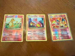 Pokemon 2016 Evolutions Charizard Charmander Charmeleon Holo Card Lot - 3 Cards - Image 1