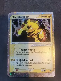 Pokemon TCG Electabuzz EX Holo Ultra Rare Card Ruby and Sapphire 97/109 Lp/mp - Image 1
