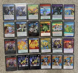 Neopets Trading Card Game 24 Holo Cards Gorix Moltanore Lord Darigan - Image 1
