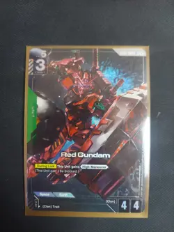 Gundam Card Game Red Gundam R+ GD02-024 Dual Impact NM - Image 1