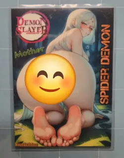 Spider Mother Demon Slayer Custom Glow In The Dark Waifu Card feet Fan Art - Image 1
