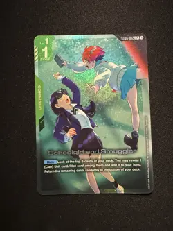 Schoolgirl and Smuggler | ST06-012 | C+ - FOIL - Gundam Card Game Clan Unity - Image 1