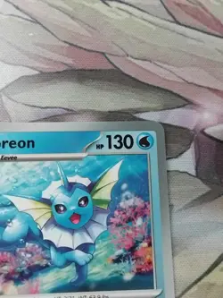 Vaporeon Pokeball | 022/131 Holo Textured Card Rare | Prismatic Evolutions - Image 3