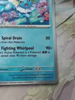 Vaporeon Pokeball | 022/131 Holo Textured Card Rare | Prismatic Evolutions - Image 5