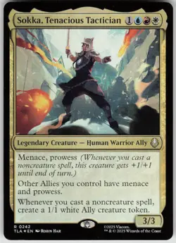 MTG Sokka, Tenacious Tactician Foil NM Avatar: The Last Airbender Magic 242 - Image 1