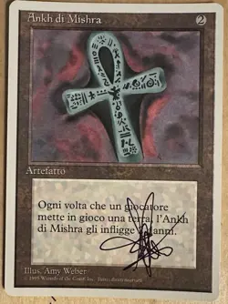 MTG ARTIST PROOF Italian Ankh AP Sketch Amy WEBER Magic - Image 2